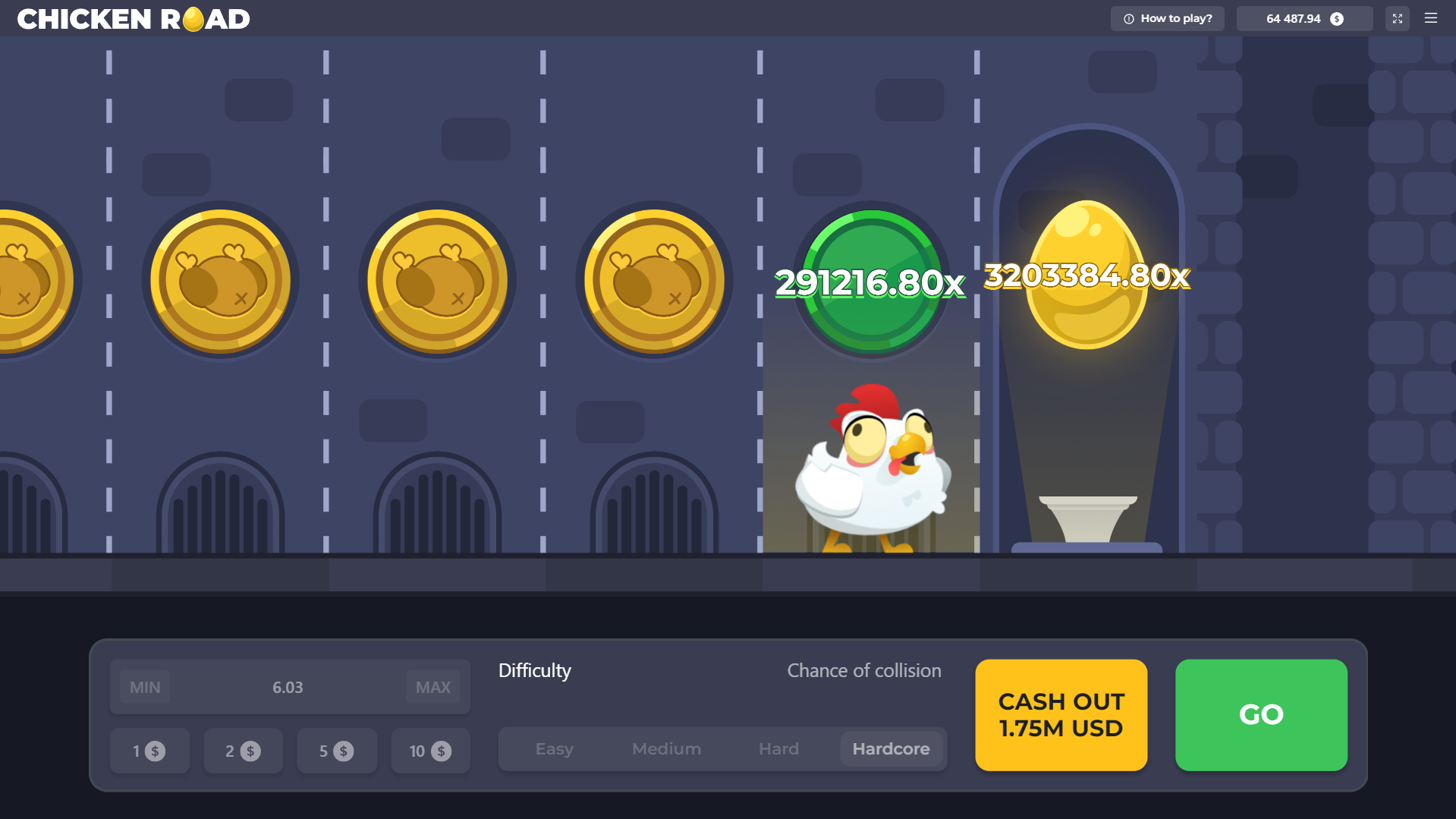 Mobil ve masaüstünde Chicken Road casino oyunu